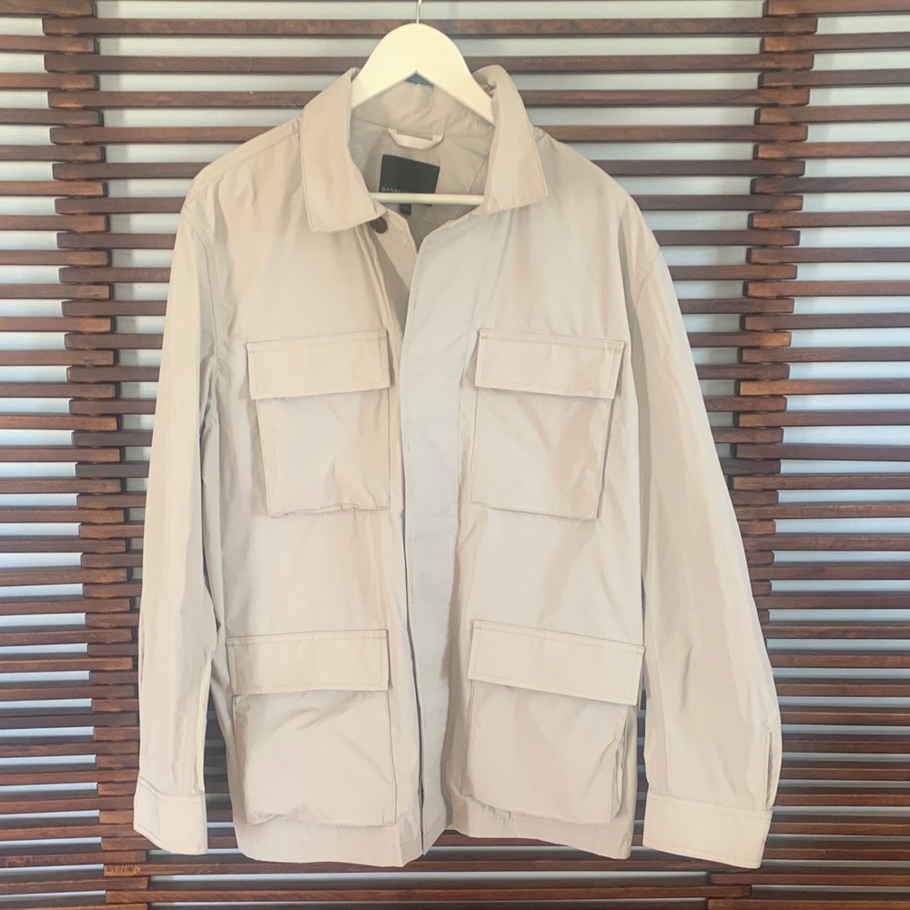 Banana Republic Men's Field Jacket in Light Cream